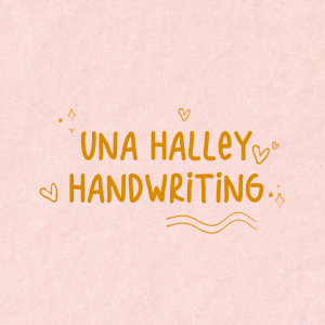 Fuente una halley handwriting